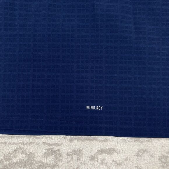 Adidas Pullover Blue Wind Dry Pullover Over 1/4 Zip Lone Sleeve Men’s Size 2XL - Picture 8 of 8